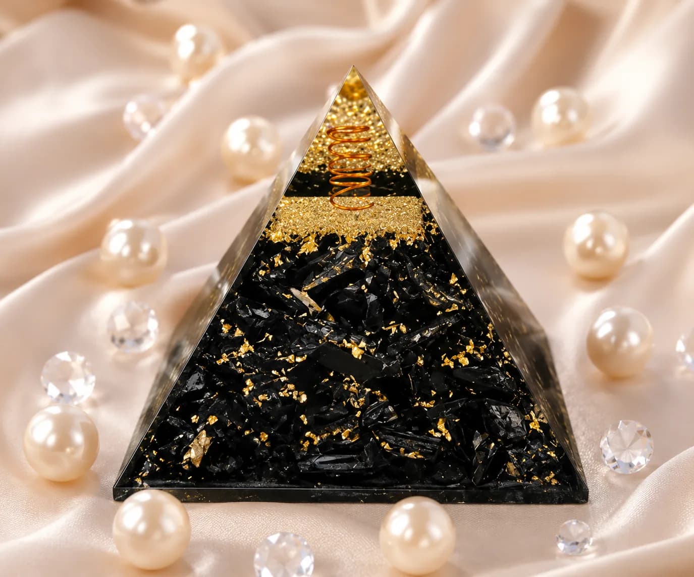Black Tourmaline Orgone Pyramid