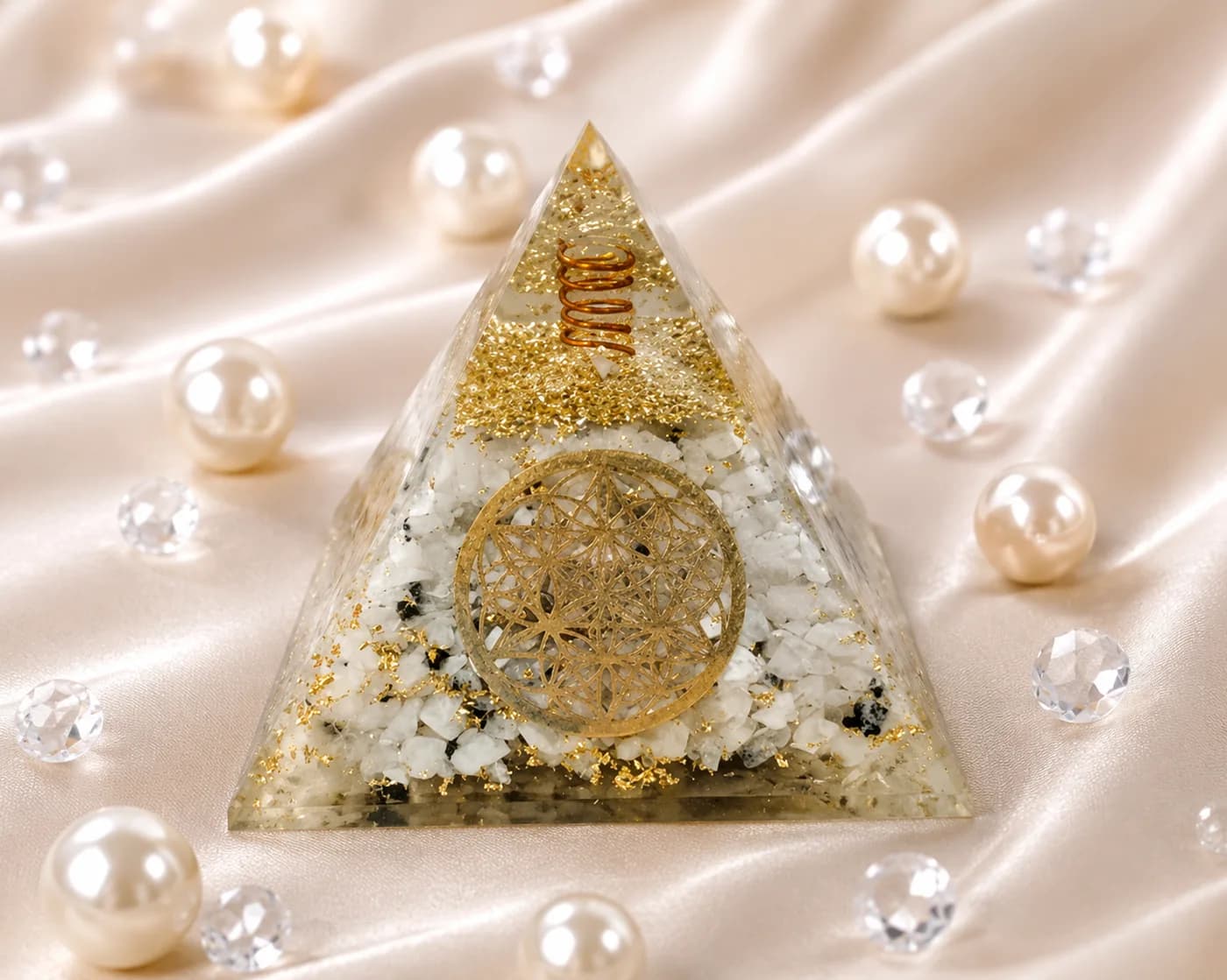 Moonstone Orgone Pyramid