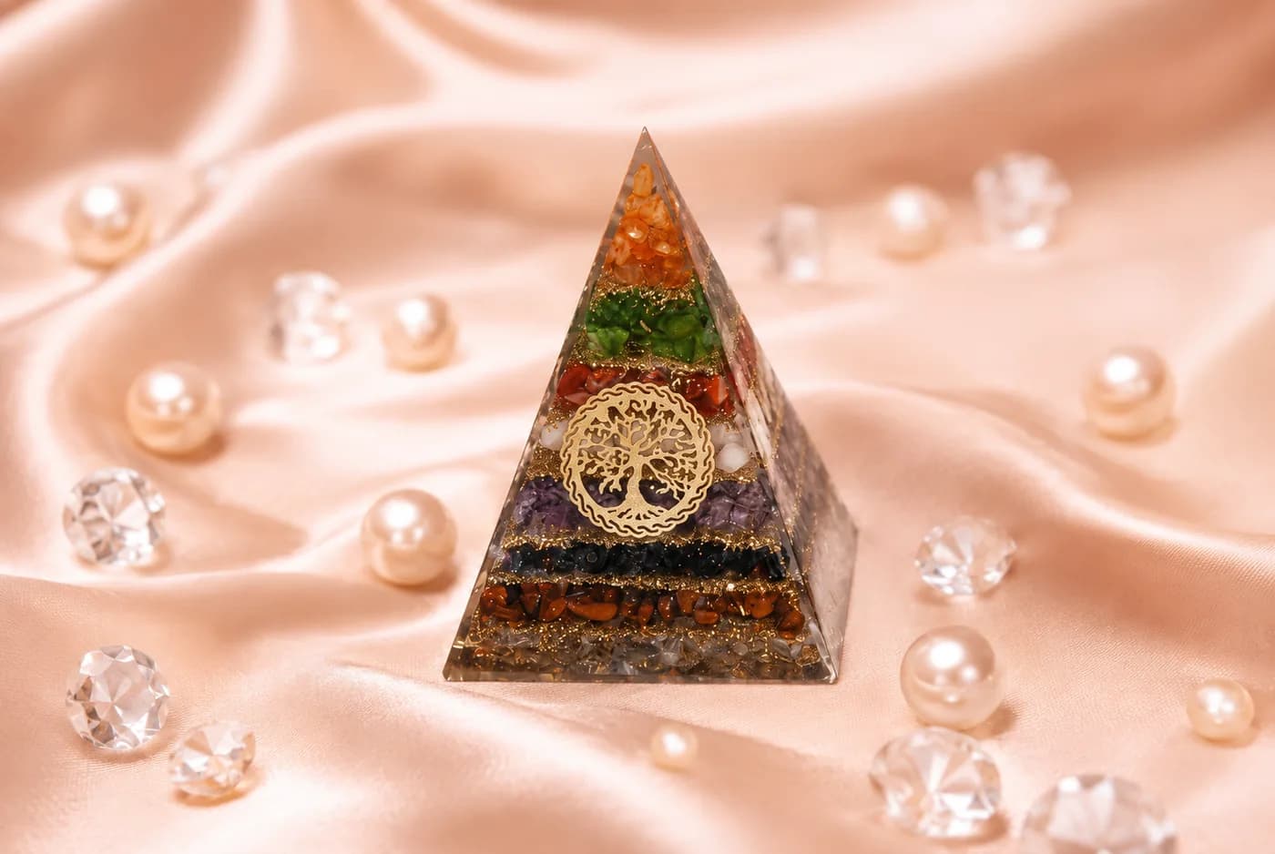 Navgrah Tall Orgone Pyramid — signature piece by The Right Energy